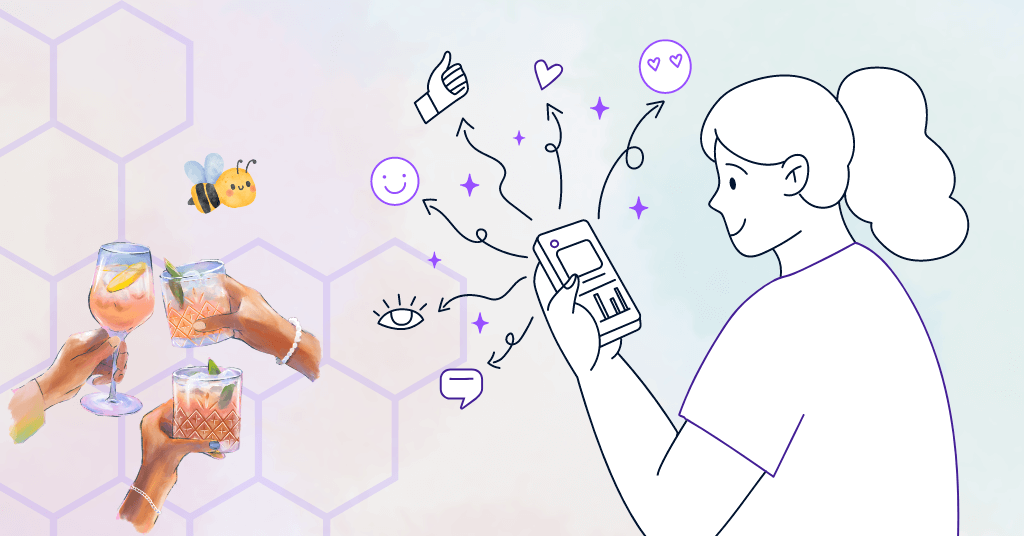 Blog cover photo with a person holding a mobile phone with multiple actions