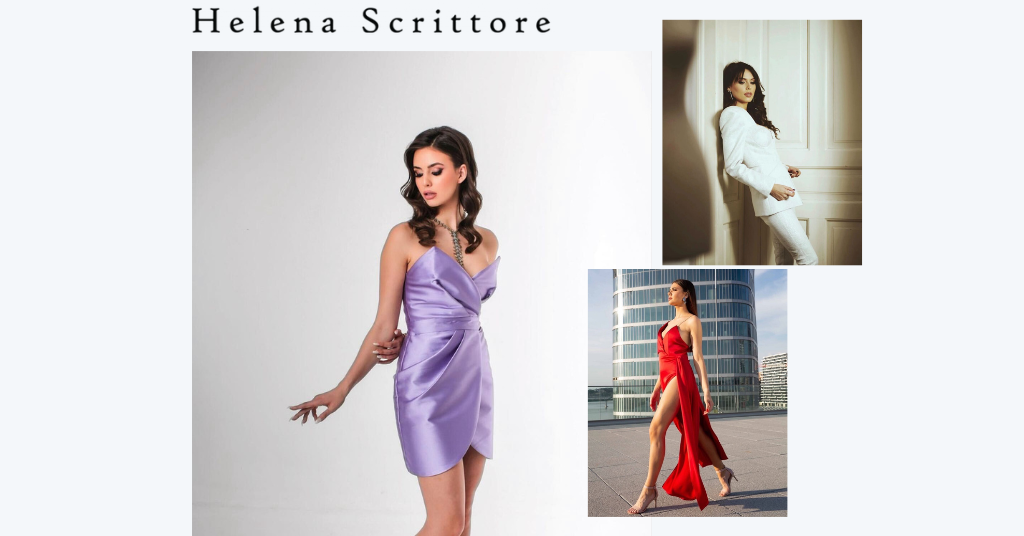 Collage with photos from Helena Scrittore collection.