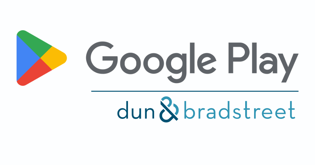 Logos of Google Play and The Dun & Bradstreet D-U-N-S® Number 